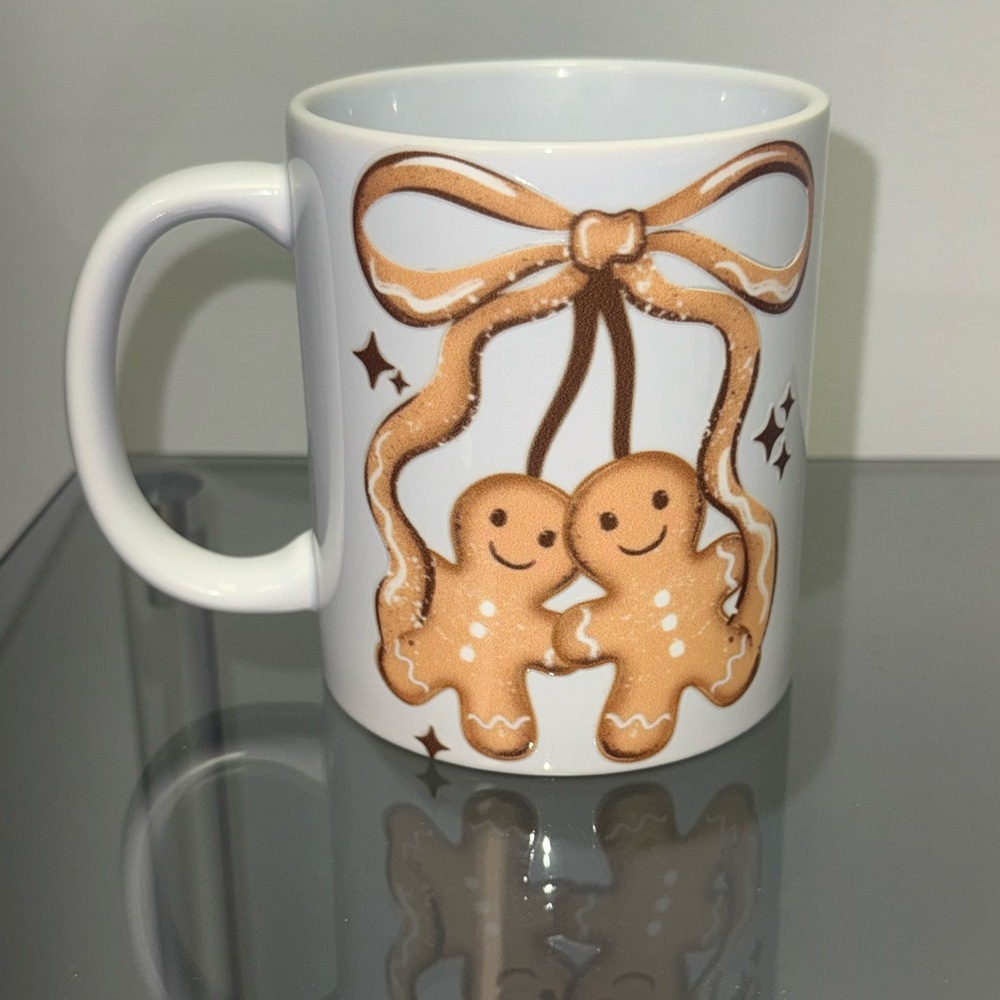 Gingerbread Couple White Mug